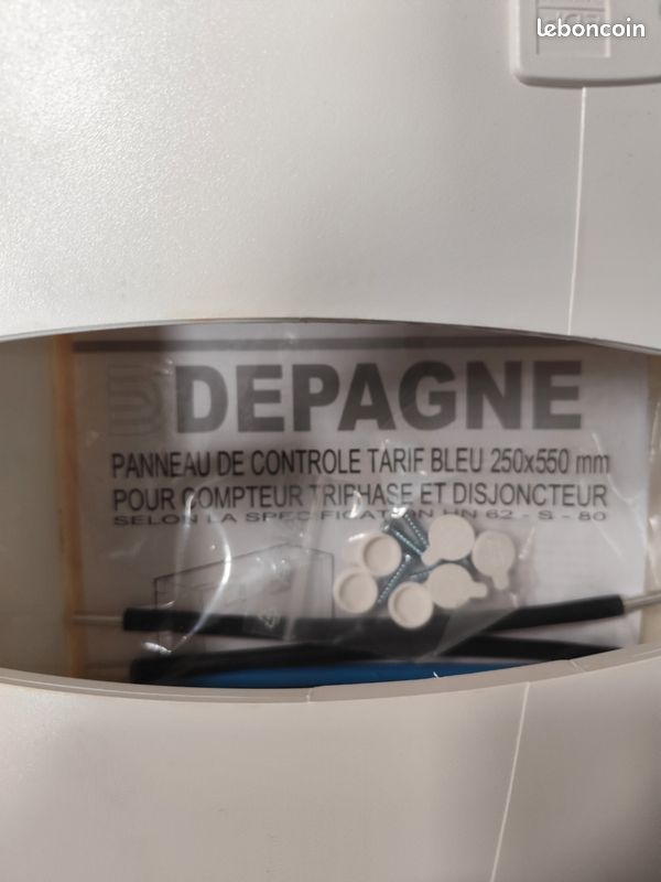 CAHORS panneau de contrôle tarif bleu pour compteur triphase et disjoncteur - photo 2