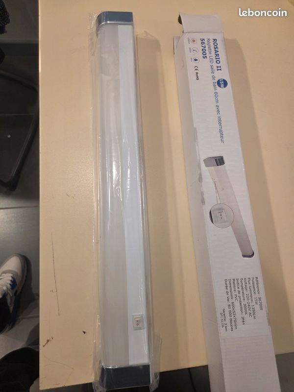 Réglette led Rosario II 15w avec interupteur - photo 2