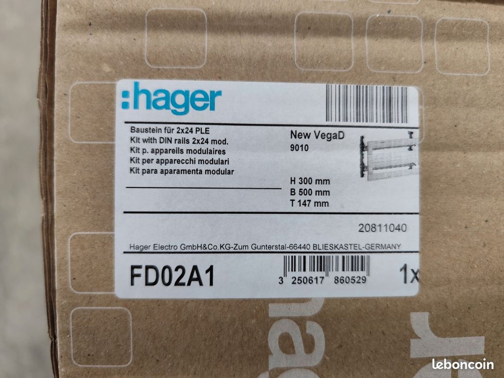 HAGER kit modulaire New VegaD FD02A1 - photo 4