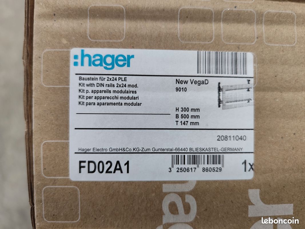 HAGER kit modulaire New VegaD FD02A1 - photo 4
