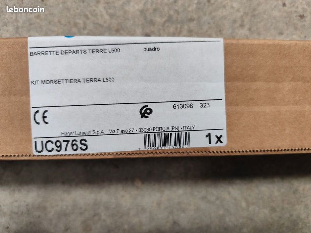 HAGER kit connecteur de terre rapide UC976S - photo 2