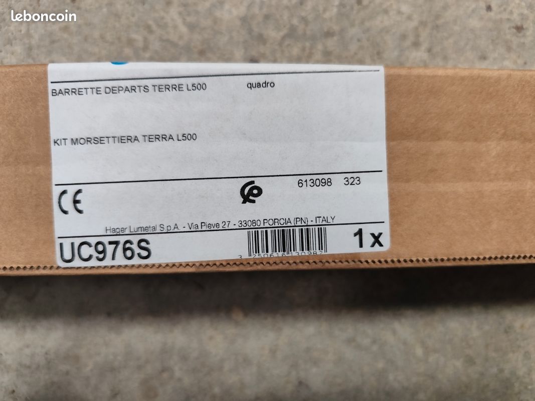 HAGER kit connecteur de terre rapide UC976S - photo 2