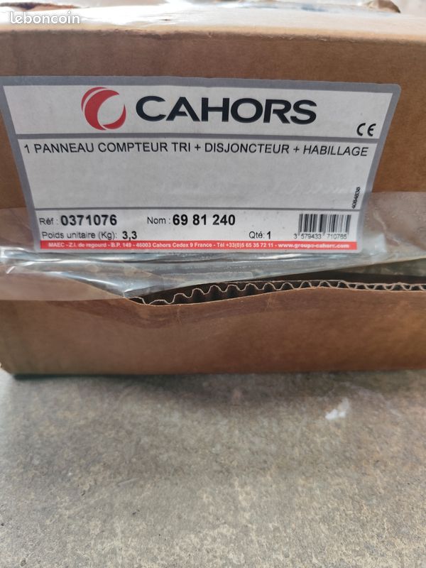 CAHORS panneau de contrôle tarif bleu pour compteur triphase et disjoncteur - photo 3